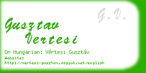 gusztav vertesi business card